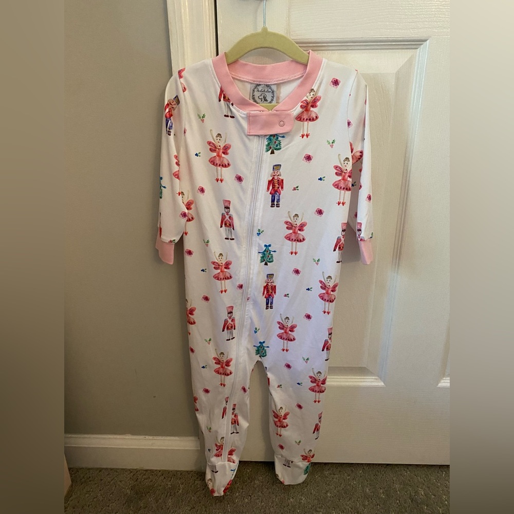 2T Nutcracker Christmas Footie Pajamas.